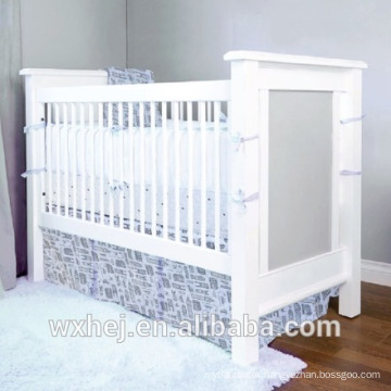 Factory Wholesale high quality Eco-friendly White Plain Cotton Crib Fitted Sheet